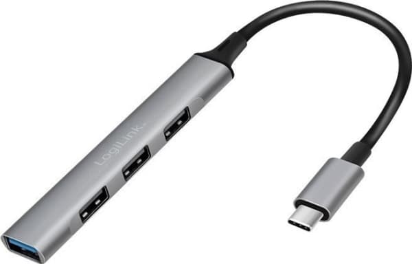 LogiLink USB-C Hub mellan 3 x USB 2.0- och 1 x USB 3.0-portar
