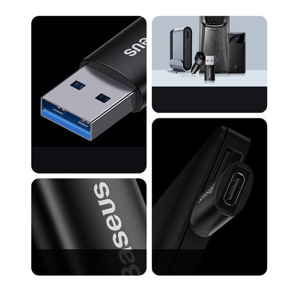 Baseus USB 3.1 OTG Till Typ-C Adapter - Blå
