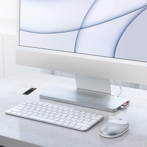 Satechi USB-C Slim Dock för iMac 24-tum (2021) - Silver