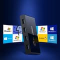 Miniatyrbild 4 av 5: Ugreen Switch Box HUB 4x USB 3.2 Gen 1 USB Splitter - Svart