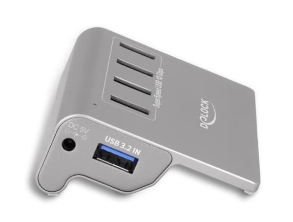 Delock - Hubb - 4 x USB 3.2 Gen 2 - skrivbordsmodell