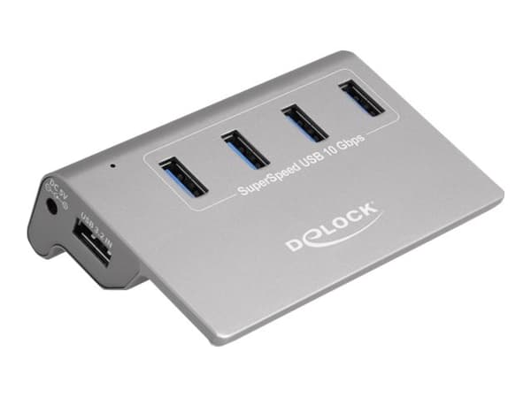 Delock - Hubb - 4 x USB 3.2 Gen 2 - skrivbordsmodell