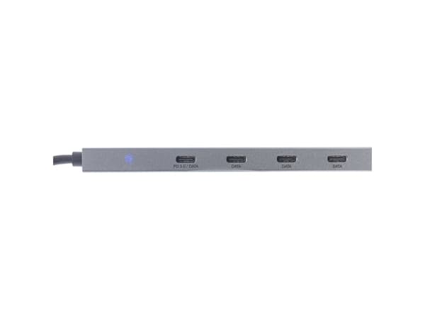InLine 35392B, USB 2.0 Type-C, USB 3.2 Gen 2 (3.1 Gen 2) Type-C, 10000 Mbit/s, Grå, Gjuten aluminium, 100 W