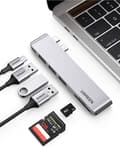 Miniatyrbild 1 av 2: UGREEN USB C Hub 6 i 2 till USB C Thunderbolt 3 hub, 100W PD, 8K HDMI 40Gbps, 3 USB 3.0 Portar, SD TF Kortläsare Adapter