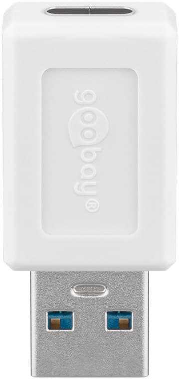 USB 3.0 SuperSpeed ​​USB-A til USB-C™-adapter, hvid