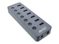 Miniatyrbilde 2 av 5: InLine 35395D, USB 3.2 Gen 1 (3.1 Gen 1) Type-A, USB 3.2 Gen 1 (3.1 Gen 1) Type-A, 5000 Mbit/s, Grå, Aluminium, DC