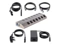 Miniatyrbild 3 av 5: StarTech.com 7-Port Self-Powered USB-C Hub with Individual On/Off Switches, USB 3.0 5Gbps Expansion Hub w/Power Supply, Desktop/Laptop USB-C to USB-A