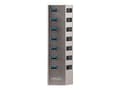 Miniatyrbild 4 av 5: StarTech.com 7-Port Self-Powered USB-C Hub with Individual On/Off Switches, USB 3.0 5Gbps Expansion Hub w/Power Supply, Desktop/Laptop USB-C to USB-A