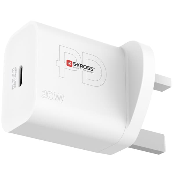 Strømoplader UK 1xUSB-C PD 30W
