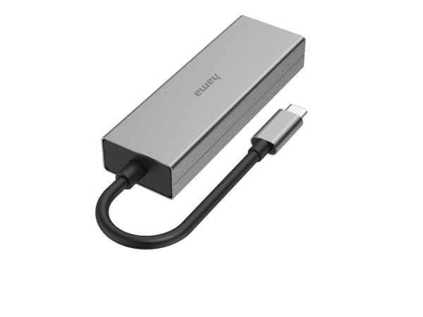 Hama 00200136, USB 3.2 Gen 1 (3.1 Gen 1) Type-A + Type-C, USB 3.2 Gen 1 (3.1 Gen 1) Type-A, USB 3.2 Gen 1 (3.1 Gen 1) Type-C, 5000 Mbit/s, Grå, 0,15