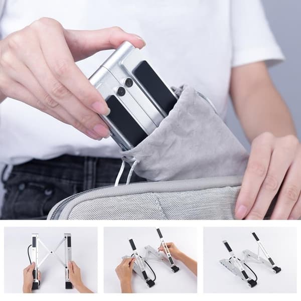 Choetech 7in1 Multifunctional HUB USB-C Till Laptop Stativ - Svart