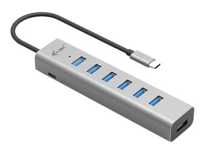 i-Tec - Hubb - 7 x USB 3.2 Gen 1 - skrivbordsmodell