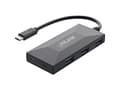 Miniatyrbild 1 av 5: InLine 35399, USB 2.0 Type-C, USB 3.2 Gen 1 (3.1 Gen 1) Type-A, USB 3.2 Gen 1 (3.1 Gen 1) Type-C, 5000 Mbit/s, Svart, 0,3 m, ?DC