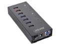 Miniatyrbild 1 av 5: InLine 35395I, USB 3.2 Gen 1 (3.1 Gen 1) Type-B, USB 3.2 Gen 1 (3.1 Gen 1) Type-A, 5000 Mbit/s, Svart, Gjuten aluminium, ?DC