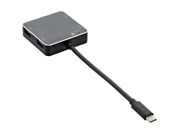 InLine 35392A, USB 3.2 Gen 1 (3.1 Gen 1) Type-A, USB 3.2 Gen 1 (3.1 Gen 1) Type-A, 5000 Mbit/s, Svart, Gjuten aluminium, USB