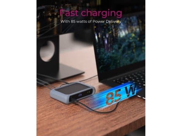 ICY BOX IB-HUB801-TB4 - Hubb - 3 x Thunderbolt 4 + 1 x USB 3.2 Gen 2 - skrivbordsmodell