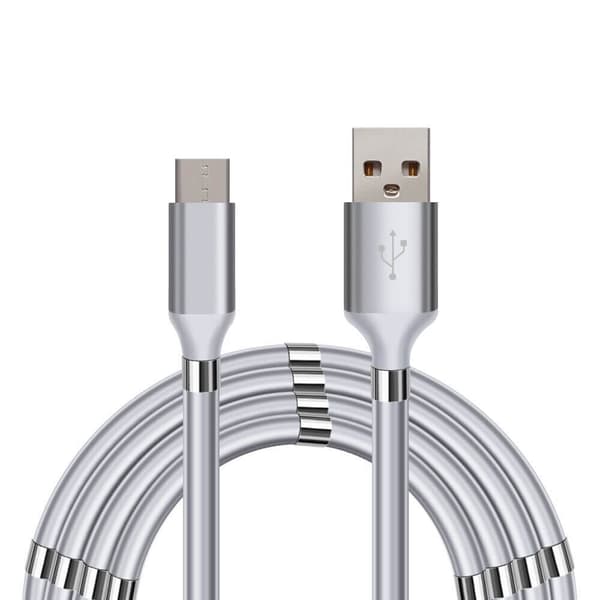 PD magnet kabel, USB til USB-C, 1m, hvit, Sero