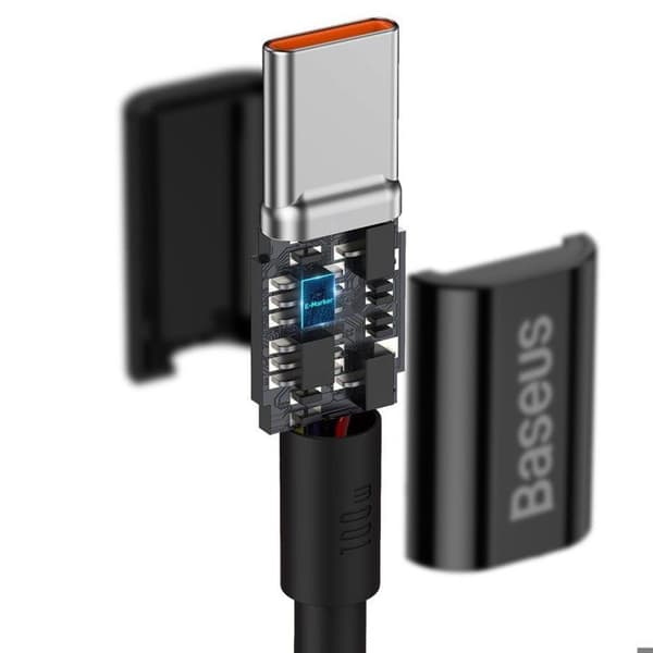 Baseus Superior Series - USB-C till USB-C PD-anslutningskabel 100W 1m (czarny) - 6953156208438