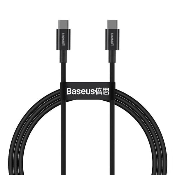 Baseus Superior Series - USB-C till USB-C PD-anslutningskabel 100W 1m (czarny) - 6953156208438
