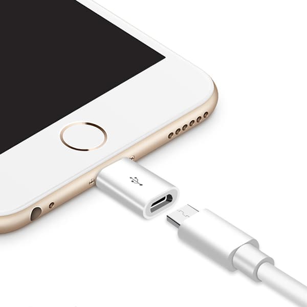 Adapter Micro-USB till Lightning 2in1 Laddning + Dataöverföring