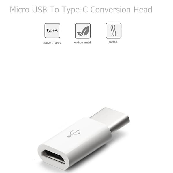 Micro-USB till USB-C Adapter 2in1 Laddning + Dataöverföring