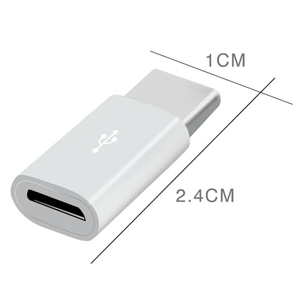 Micro-USB till USB-C Adapter 2in1 Laddning + Dataöverföring