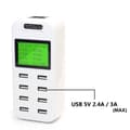 Miniatyrbillede 2 af 2: Smart USB-laddare, 8 st 40W, snabbladdnings-portar, display, överspänningsskydd