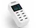 Miniatyrbillede 1 af 2: Smart USB-laddare, 8 st 40W, snabbladdnings-portar, display, överspänningsskydd