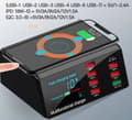 Miniatyrbillede 3 af 3: USB-Hubb & laddningsstation med 8 usb portar & qi trådlös ladddning, quickcharge 3.0