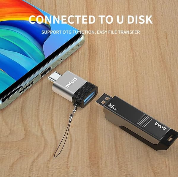 USB-C till USB OTG-Converter Adapter Kontakt - BAWOO