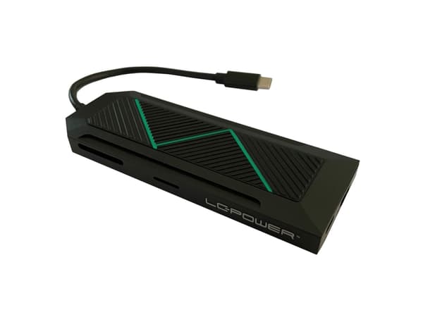 LC Power LC-HUB-C-MULTI-6-RGB - Hubb - skrivbordsmodell