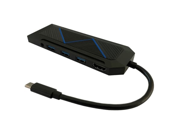 LC Power LC-HUB-C-MULTI-6-RGB - Hubb - skrivbordsmodell