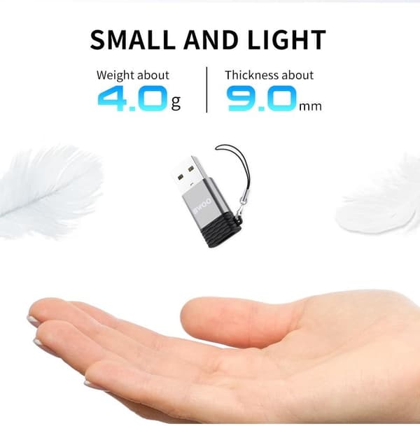 USB till USB-C OTG Converter Adapter Kontakt BAWOO