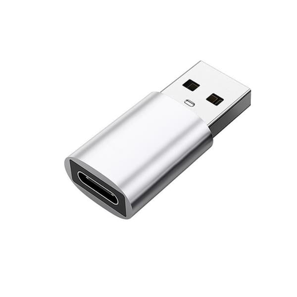 INF USB 3.0 (hane) till USB-C (hona) adapter Silver