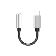 USB C til 3,5 mm hovedtelefonstikadapter Sølv