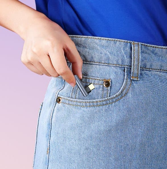 INF USB-C - 3,5 mm Aux-äänisovitin Harmaa