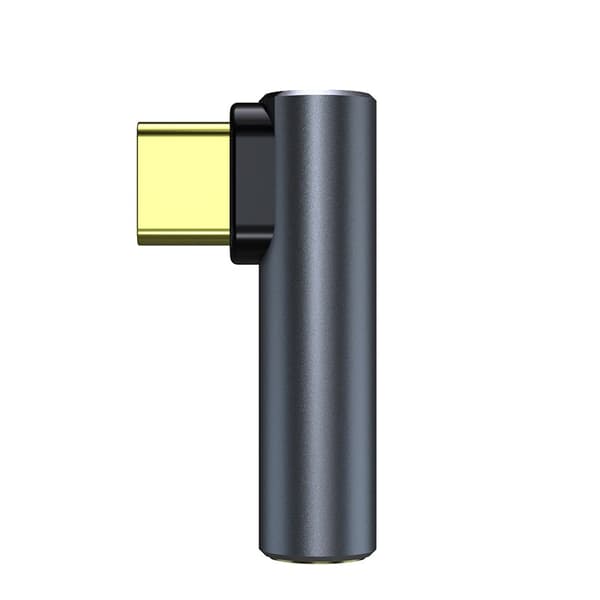 INF USB-C till 3,5 mm ljudadapter för hörlurar Svart