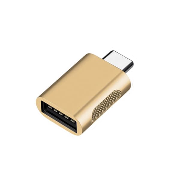 INF USB-C (uros) - USB 3.0 (naaras) -sovitin 10 Gbps Kulta