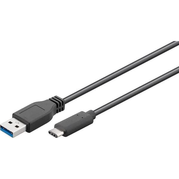 Goobay USB-C till USB-A-kabel - USB3.0 - upp till 2A / Svart - 1,8 meter