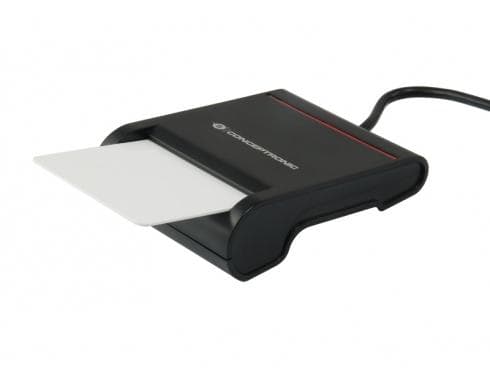 Conceptronic SCR01B - SmartCard-läsare - USB2.0 - svart (SCR01B)