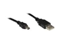 Miniatyrbillede 3 af 3: Alcasa USB 2.0 A/USB mini 0,15 m USB-kabel 0,15 m USB A Mini USB B Sort