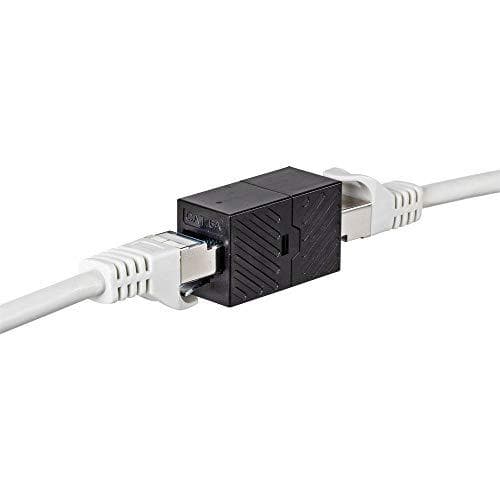 Renkforce RJ45 netværksadapter CAT 6a [1x RJ45-stik - 1x RJ45-stik] Sort