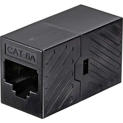 Renkforce RJ45 netværksadapter CAT 6a [1x RJ45-stik - 1x RJ45-stik] Sort