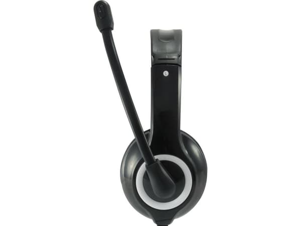 Udstyr Headset USB 245301 2m Kabel,Mikro,Fernbe. Stereo sort