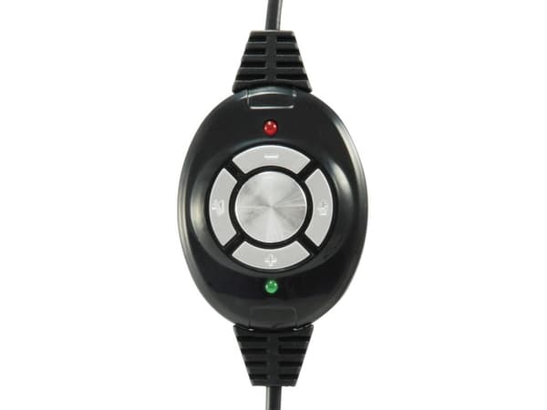 Udstyr Headset USB 245301 2m Kabel,Mikro,Fernbe. Stereo sort