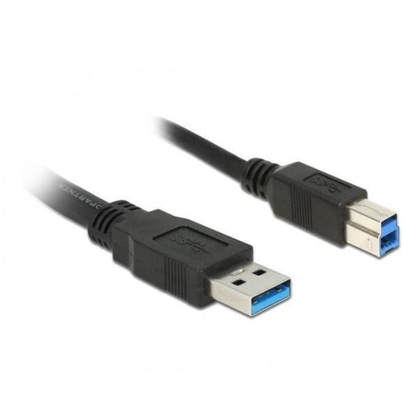 InLine 35303 USB-kaapeli 0,3 m USB 3.2 Gen 1 (3.1 Gen 1) USB A USB B Musta