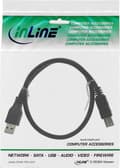 Pikkukuva 2 / 5: InLine 35303 USB-kaapeli 0,3 m USB 3.2 Gen 1 (3.1 Gen 1) USB A USB B Musta