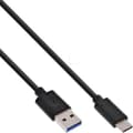 Pikkukuva 5 / 5: InLine 1m, USB3.1-C/USB3.1-A USB-kaapeli USB 3.2 Gen 2 (3.1 Gen 2) USB C USB A Musta