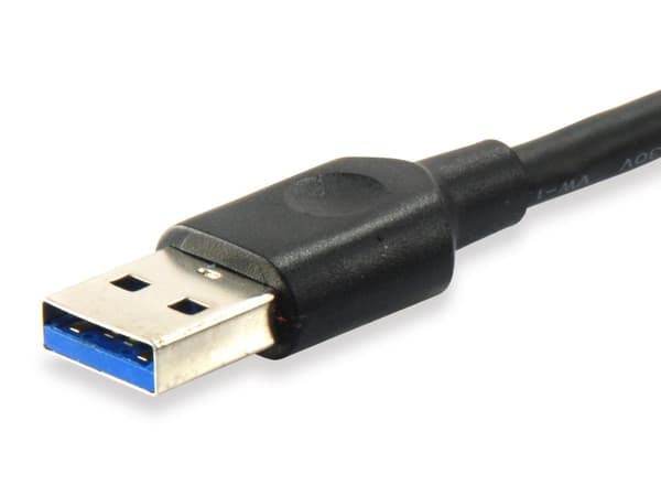 Udstyr 128345 USB-kabel 0,5 m USB 3.2 Gen 1 (3.1 Gen 1) USB C USB A Sort