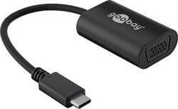 Goobay 38531 USB / VGA-adapter [1x USB-C-stik - 1x VGA-stik] Sort 20,00 cm